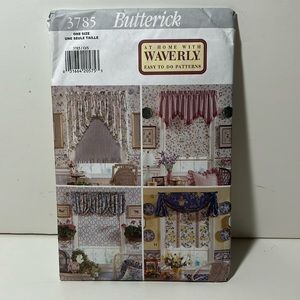 Butterick draperies valance & shade sewing patterns